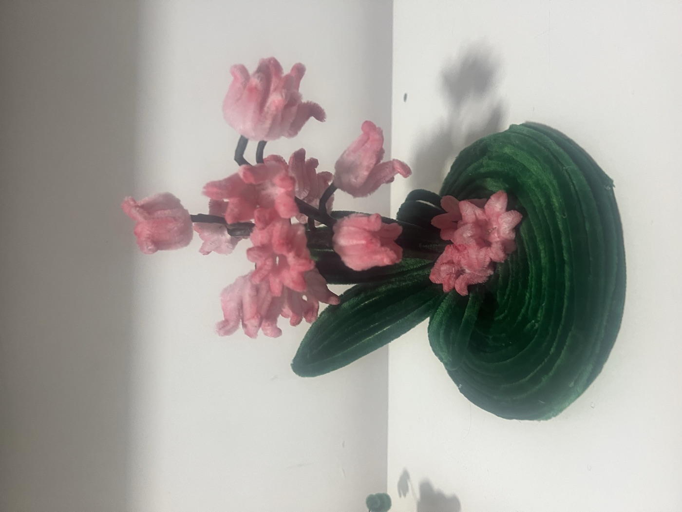 Pink hyacinth wire flowers